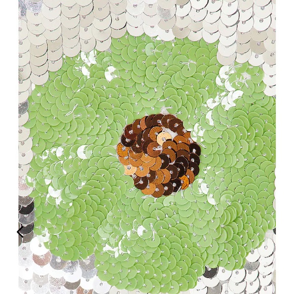 Lovers & Friends Mia Embellished Mini Dress in Silver Sequin Floral size medium - Picture 5 of 14